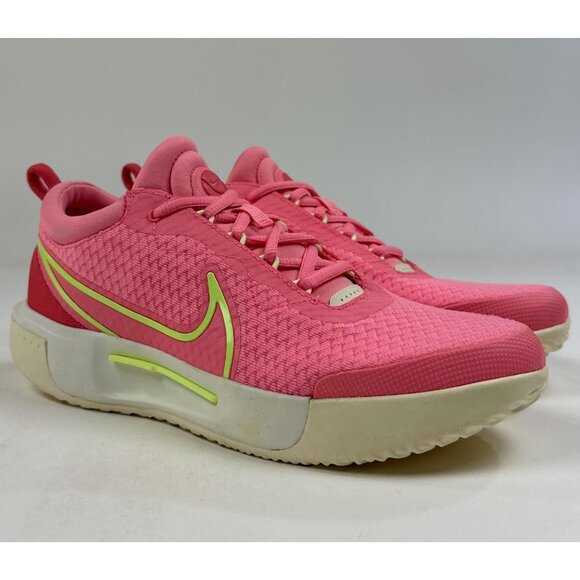Nike Court Air Zoom Pro Women 8 Pink Tennis Shoes Sneakers Pickleball DV3285-601 - Picture 2 of 9